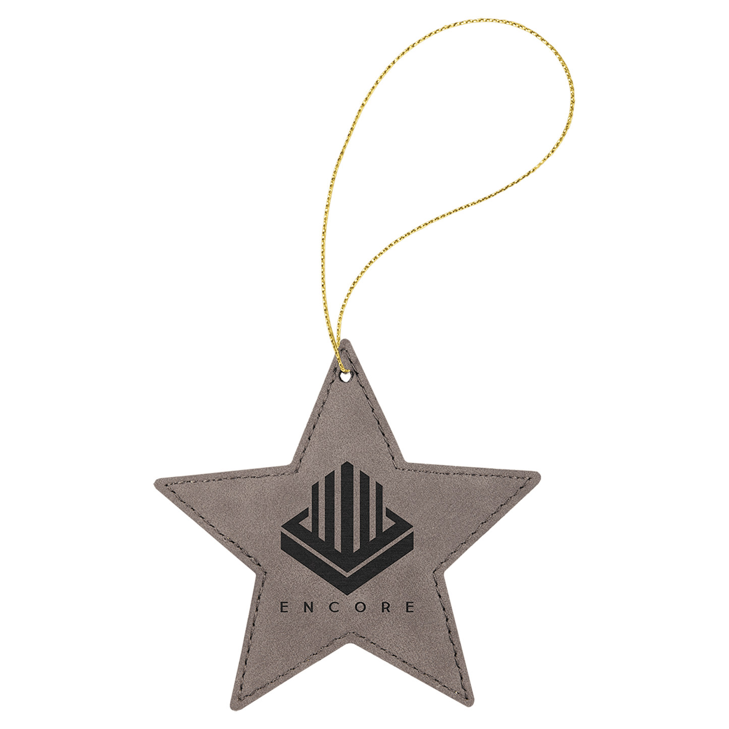 Laserable Leatherette Ornament with String