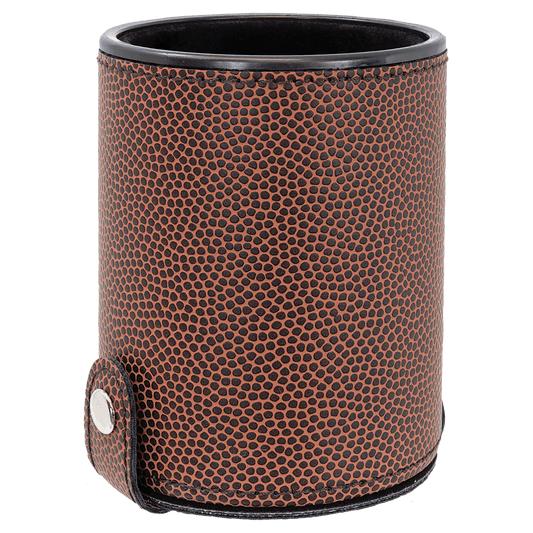 Laserable Leatherette Dice Cup with 5 Dice