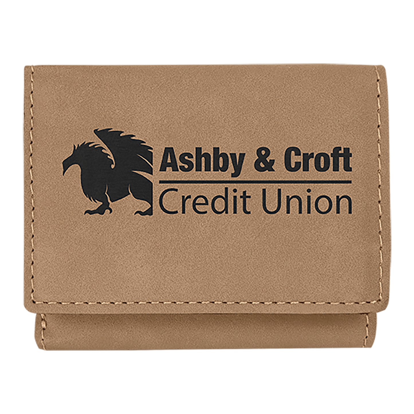 3" x 4" Laserable Leatherette Trifold Wallet