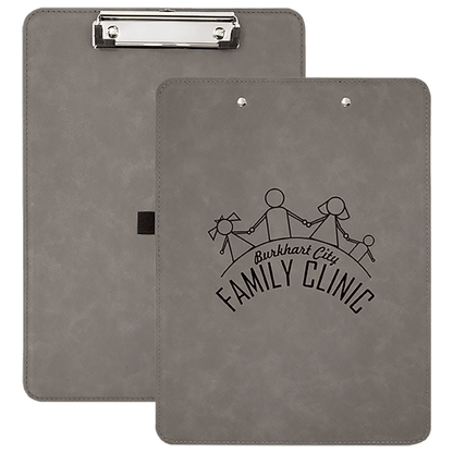 9" x 12 1/2"  Laserable Leatherette Clipboard