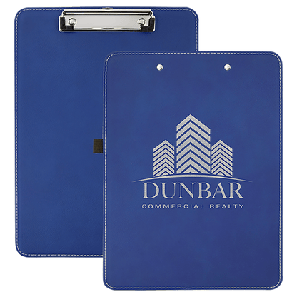 9" x 12 1/2"  Laserable Leatherette Clipboard