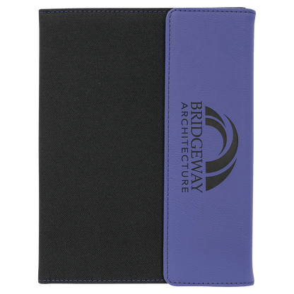 Laserable Leatherette Portfolio with Notepad