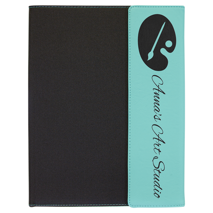 Laserable Leatherette Portfolio with Notepad