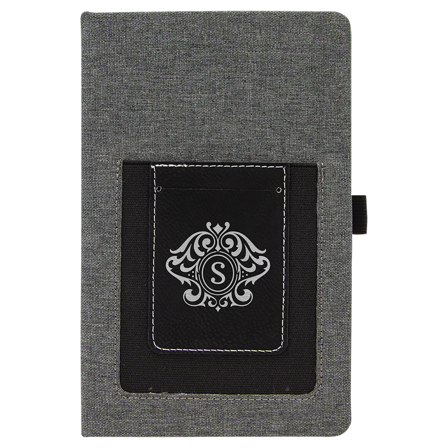 Laserable Leatherette Journal with Lined Notepad