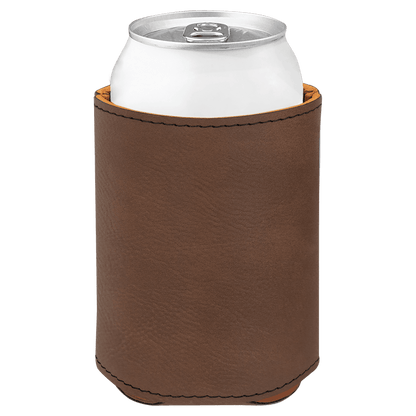 3 3/4" Laserable Leatherette Beverage Holder