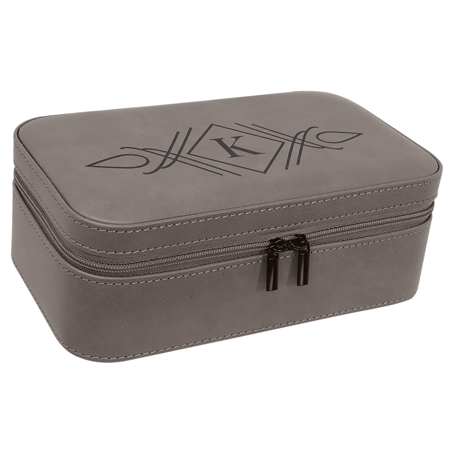 7 1/2" X 4 1/2" Laserable Leatherette Jewelry Box