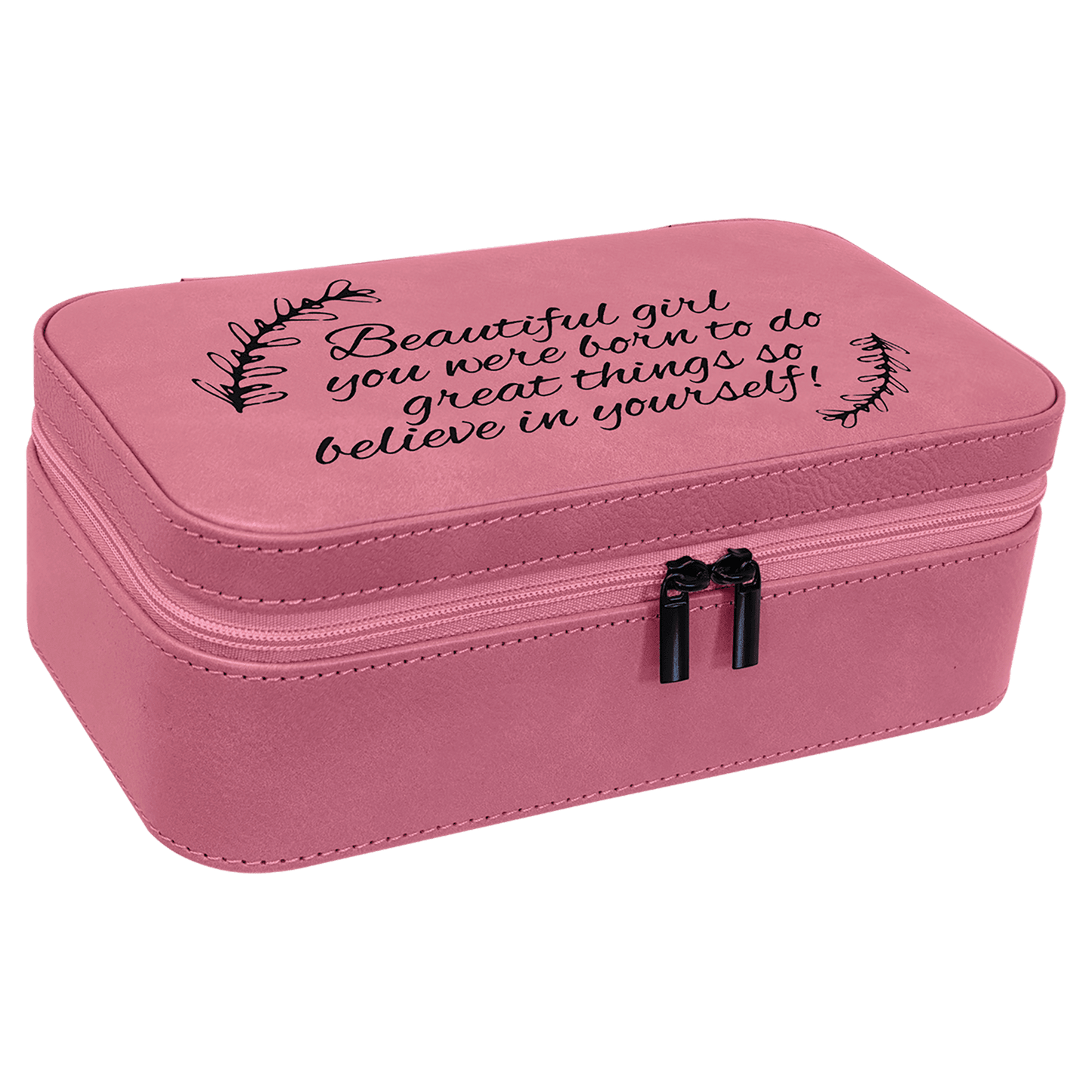 7 1/2" X 4 1/2" Laserable Leatherette Jewelry Box