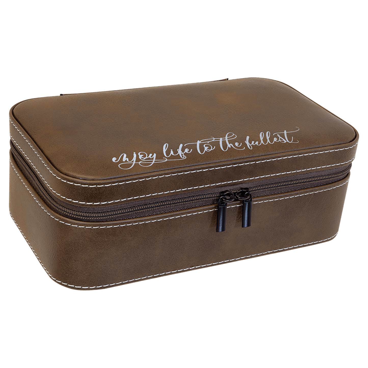 7 1/2" X 4 1/2" Laserable Leatherette Jewelry Box