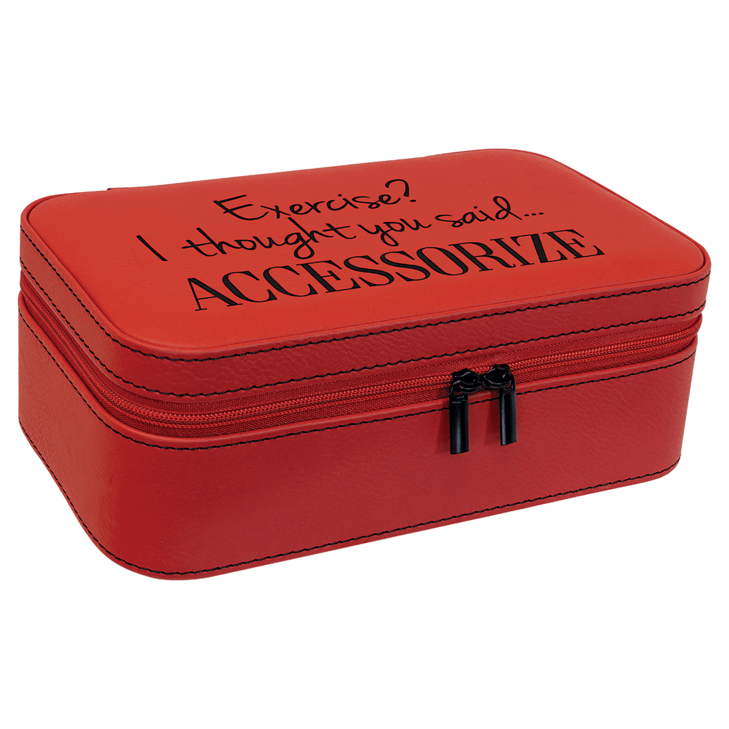 7 1/2" X 4 1/2" Laserable Leatherette Jewelry Box