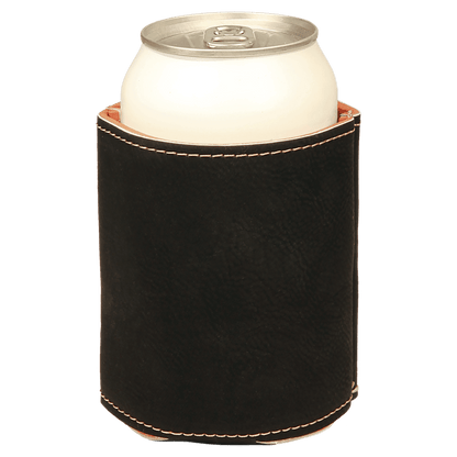 3 3/4" Laserable Leatherette Beverage Holder