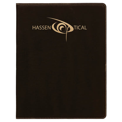 Laserable Leatherette Portfolio with Notepad