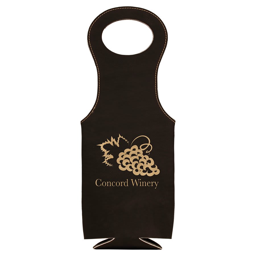 Laserable Leatherette Wine Bag