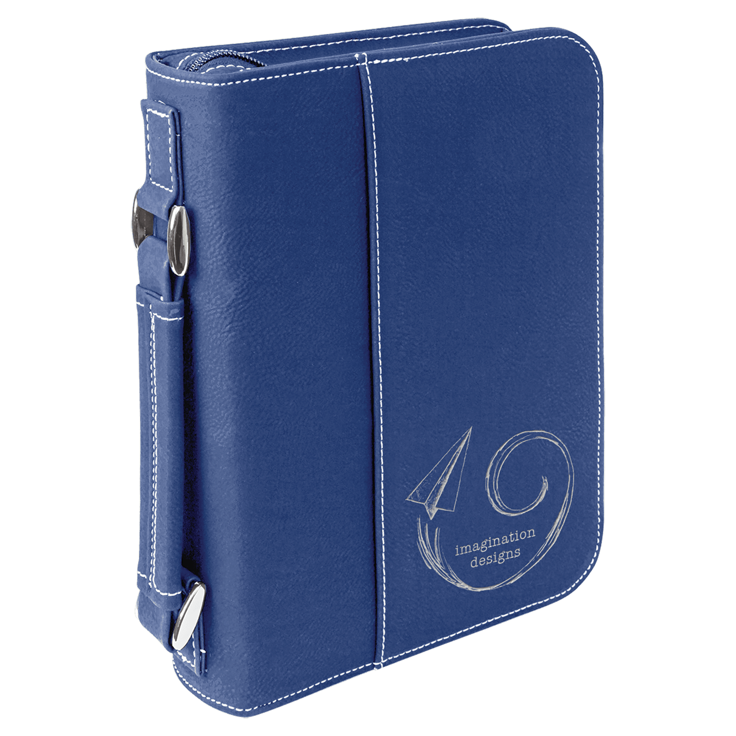 Leatherette Book/Bible Cover with Handle & Zipper