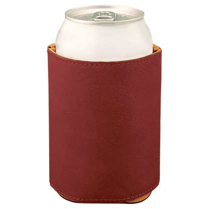 3 3/4" Laserable Leatherette Beverage Holder