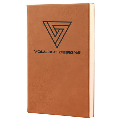 Laserable Leatherette Journal with Lined Notepad