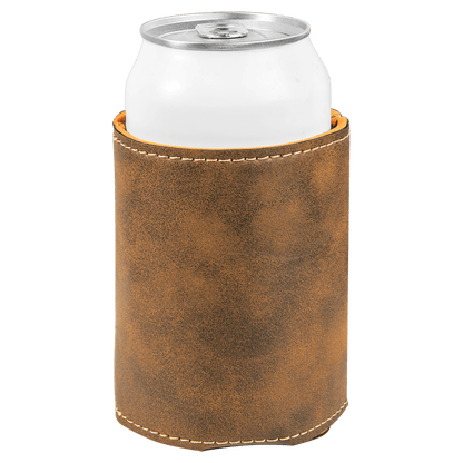 3 3/4" Laserable Leatherette Beverage Holder