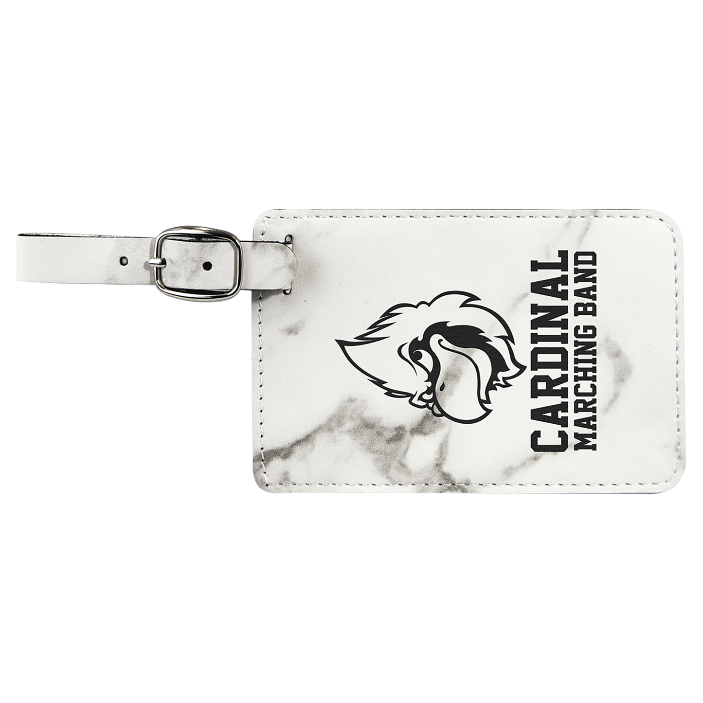 4 1/4" x 2 3/4" Laserable Leatherette Luggage Tag