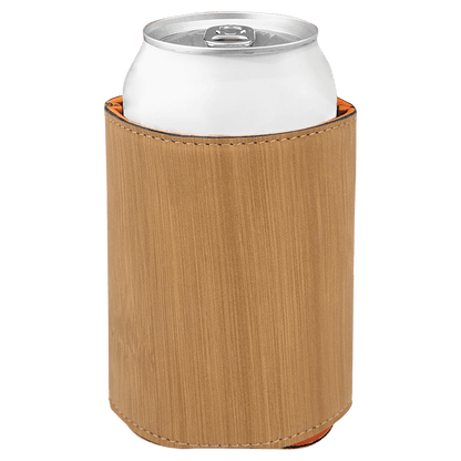 3 3/4" Laserable Leatherette Beverage Holder