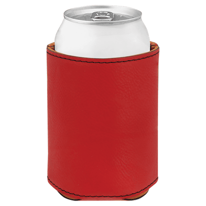 3 3/4" Laserable Leatherette Beverage Holder