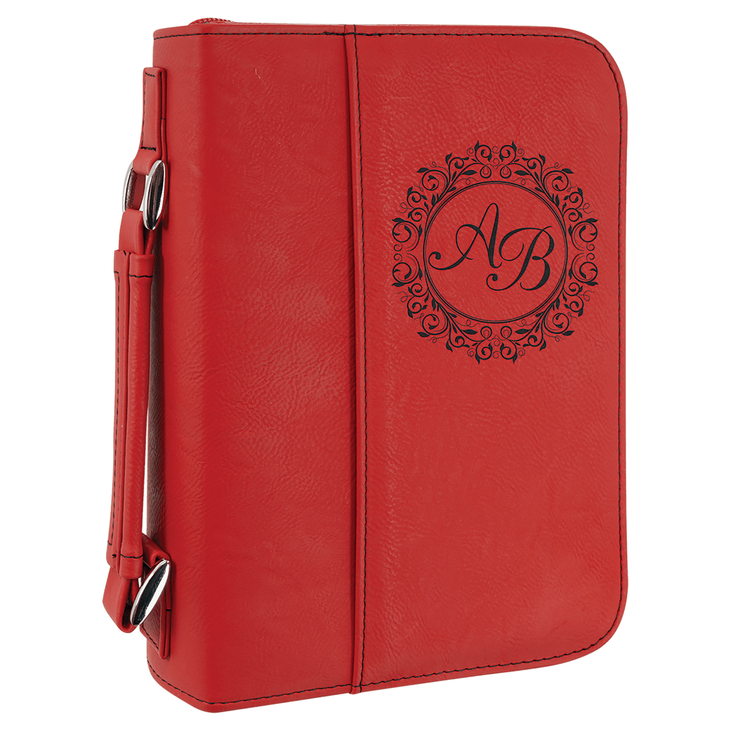 Leatherette Book/Bible Cover with Handle & Zipper