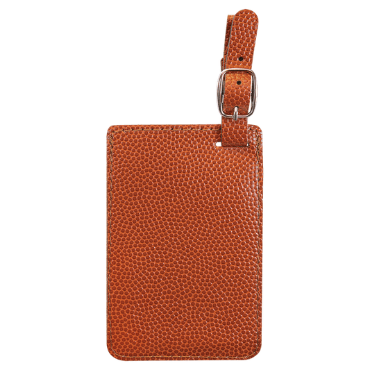 4 1/4" x 2 3/4" Laserable Leatherette Luggage Tag