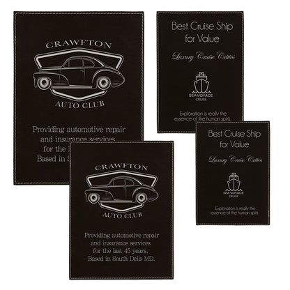 Laserable Leatherette Plaque Plate