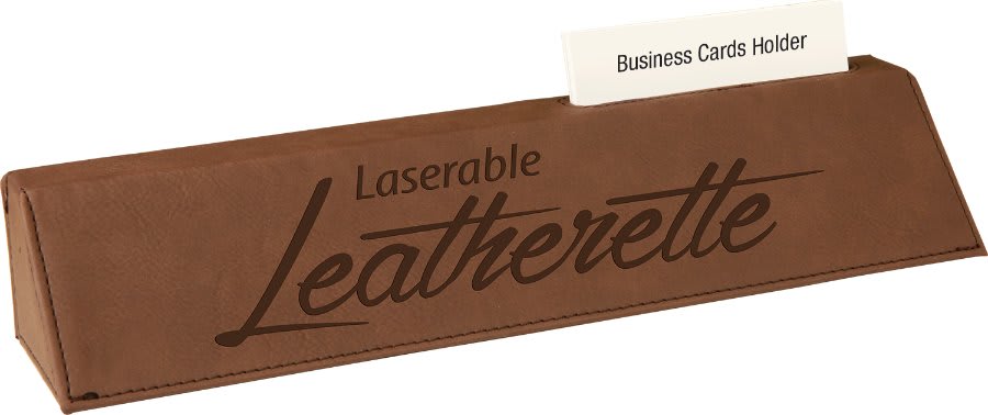 Laserable Leatherette Desk Wedge