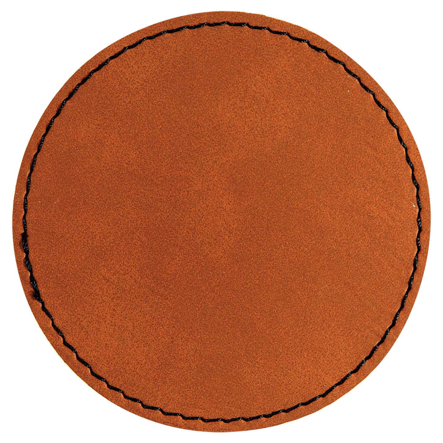 Round Laserable Leatherette Patch with Adhesive (3" Round or 2 1/2" Round)