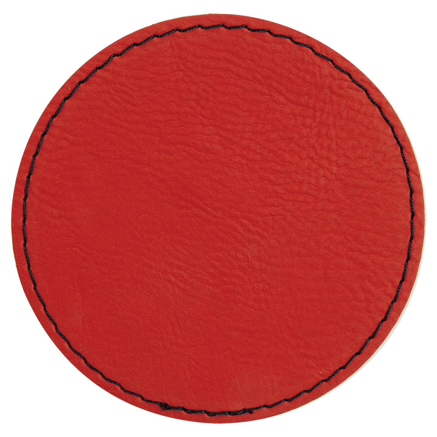 Round Laserable Leatherette Patch with Adhesive (3" Round or 2 1/2" Round)