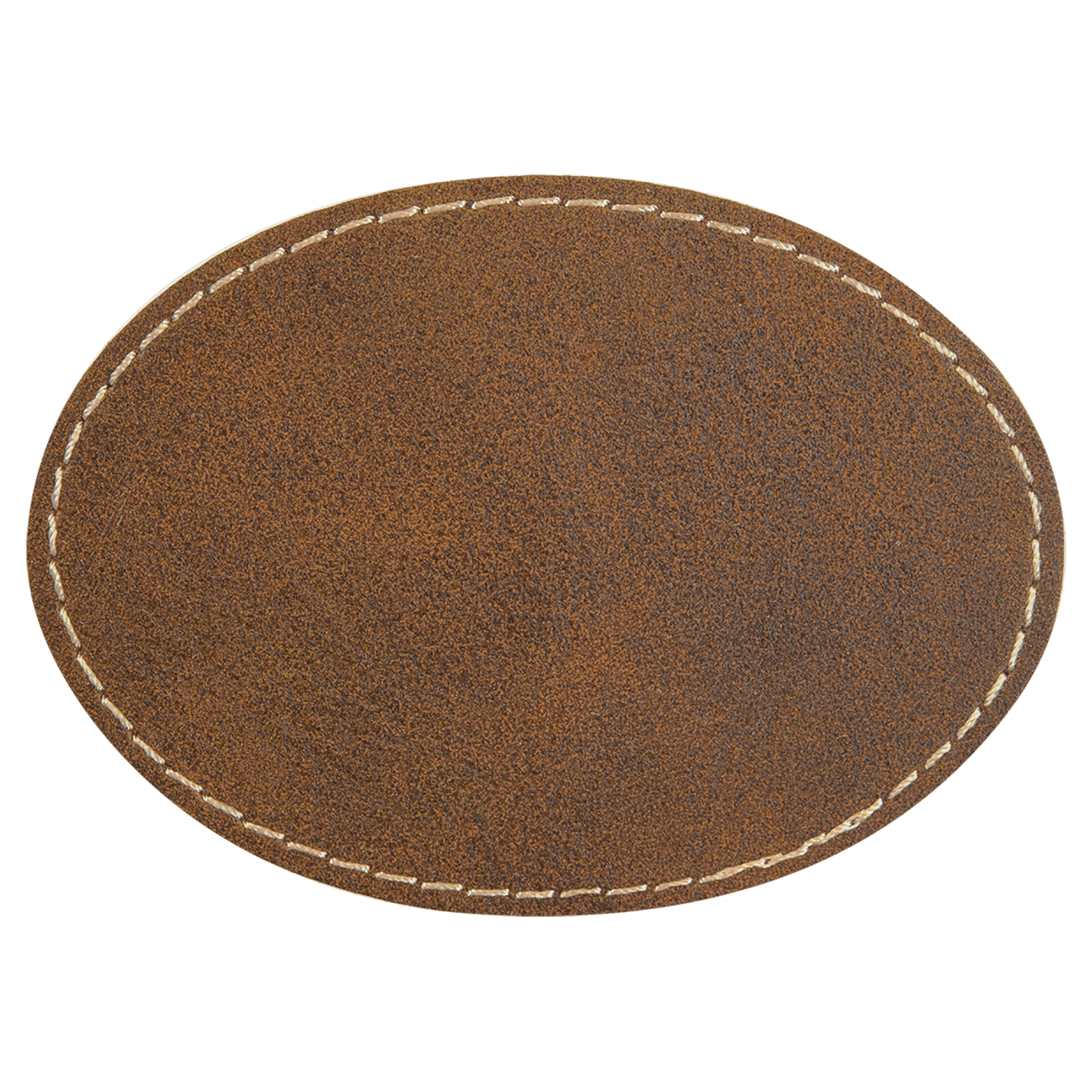 Oval Laserable Leatherette Patch with Adhesive (3 1/2" x 2 1/2" Oval or 3" x 2" Oval)